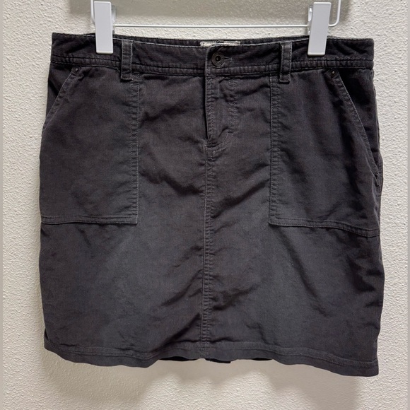 The North Face Nenana Corduroy Skirt Pockets Stretch Gray Women's Medium - Picture 1 of 7
